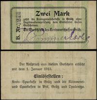 Wielkopolska, 2 marki, bez daty (1914), ważne do 1.01.1915