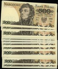 Polska, zestaw 37 x 500 złotych, 1.06.1982