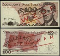 100 złotych 1.06.1979, seria EU, numeracja 00000
