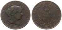 5 centymów 1868 OM, Sewilla, siedmiopromienne gw