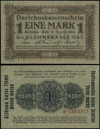 1 marka 4.04.1918, Kowno, seria B, numeracja 146