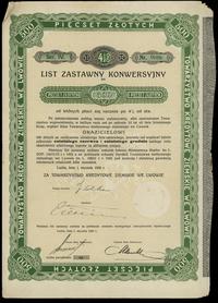 Polska, 4 % list zastawny konwersyjny na 500 złotych, 1.01.1925