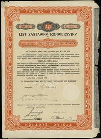 Polska, 4 % list zastawny konwersyjny na 1.000 złotych, 1.01.1925