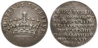 żeton koronacyjny 1734, Aw: Korona i napis wokoł