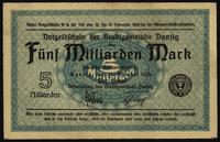 5 miliardów marek 11.10.1923, w tle dwie małe dz