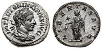 denar ok 222, Rzym, Aw: Popiersie cesarza w praw