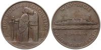 medal 1935, Warszawa, Aw: Okręt w prawo, poniżej