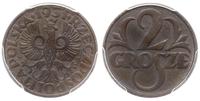 2 grosze 1931, Warszawa, moneta w pudełku PCGS n