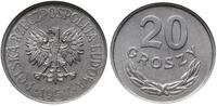 20 groszy 1957, Warszawa, aluminium, piękna i rz