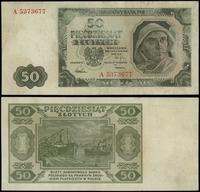 50 złotych 01.07.1948, seria A, numeracja 537367