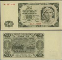 50 złotych 01.07.1948, seria DL, numeracja 61730