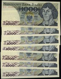 Polska, zestaw 7 x 1.000 złotych, 02.07.1975