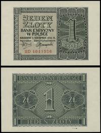 1 złoty 1.08.1941, seria BD, numeracja 4041936, 