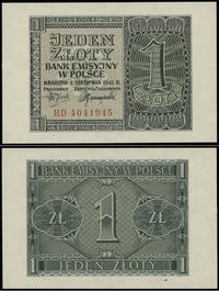 1 złoty 1.08.1941, seria BD, numeracja 4041945, 