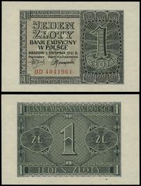 1 złoty 1.08.1941, seria BD, numeracja 4041961, 