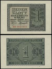 1 złoty 1.08.1941, seria BD, numeracja 4041955, 