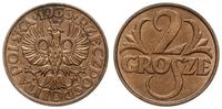 2 grosze 1933, Warszawa, moneta polakierowana, p