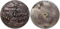 Polska, rewers medalu wybitego dla upamiętnienia uwolnienia Smoleńska z oblężenia Moskali, zawarcia pokoju z Turcją oraz podpisa, 1636 (oryginał)