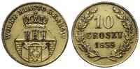 10 groszy 1835, Wiedeń, złocone, Bitkin 2, Plage