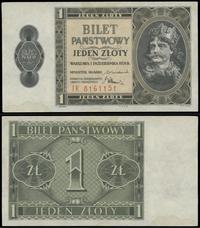 1 złoty 1.10.1938, seria IK, numeracja 8161151, 