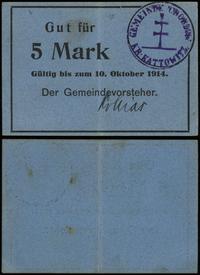 Śląsk, 5 marek, ważne do 10.10.1914