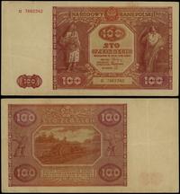 100 złotych 15.05.1946, seria G, numeracja 76623