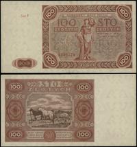 100 złotych 15.07.1947, seria F, numeracja 52053