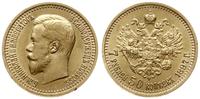 7 1/2 rubla 1897 AГ, Petersburg, złoto 6.44 g, m