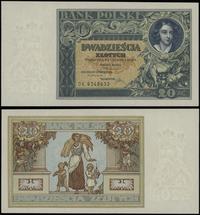 20 złotych 20.06.1931, seria DK, numeracja 62486