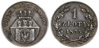 1 złoty 1835, Wiedeń, ładnie zachowane, Bitkin 1