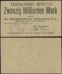 20.000.000.000 marek 26.10.1922, numeracja 14, z