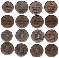 lot 8 monet, Rzym, 5 centesimi 1937, 2 x 10 cent