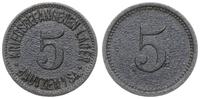 5 fenigów bez daty, cynk 19.3 mm, cyfra "5" w no
