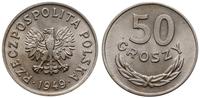 50 groszy 1949, Kremnica, miedzionikiel, minimal
