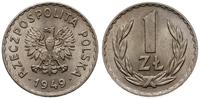 1 złoty 1949, Kremnica, miedzionikiel, Parchimow