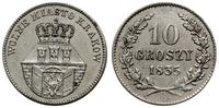 10 groszy 1835, Wiedeń, bardzo ładnie zachowane,