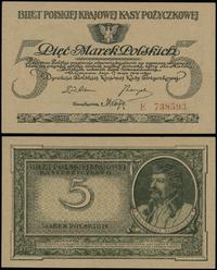 5 marek polskich 17.05.1919, seria E 738593, dro