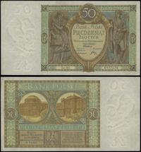 50 złotych 1.09.1929, seria BO 0177470, złamane 