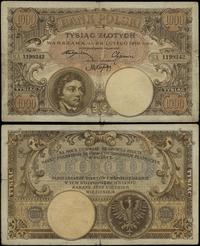1.000 złotych 28.02.1919, seria A 1199242, parok