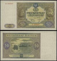 50 złotych 15.05.1946, seria B 5209567, lekko zł
