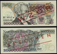 2.000.000 złotych 14.08.1992, seria B 0000000, c