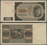 500 złotych 1.07.1948, seria AA 1897278, czerwon