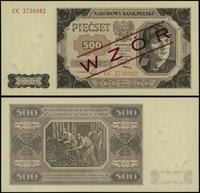 500 złotych 1.07.1948, seria CC 3730982, czerwon