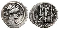 denar 56 pne, Rzym, Aw: Popiersie Wenus z wieńce