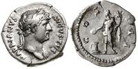 denar 125-128, Rzym, Aw: Głowa cesarza w wieńcu 
