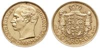 10 koron 1908, Kopenhaga, złoto 4.48 g, pięknie 
