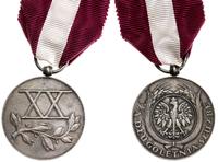 Polska, srebrny medal Za Długoletnią Służbę (XX lat), od 1938