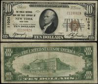 10 dolarów 1929, seria C 119082 A, brązowa piecz