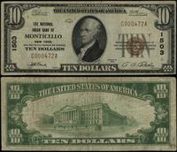 10 dolarów 1929, seria C 000472 A, brązowa piecz