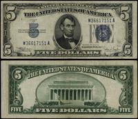 5 dolarów 1934, seria M 36617151 A, niebieska pi